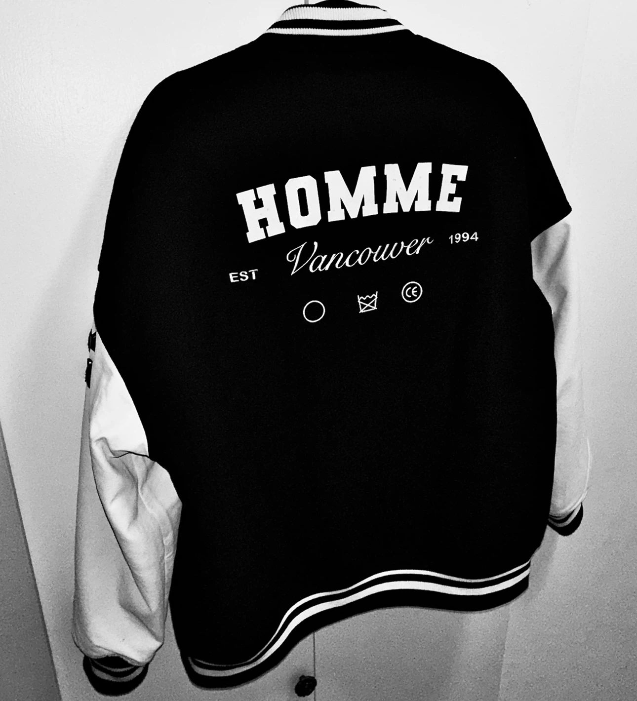 HOMME+ Vancouver Wool Varsity Jacket