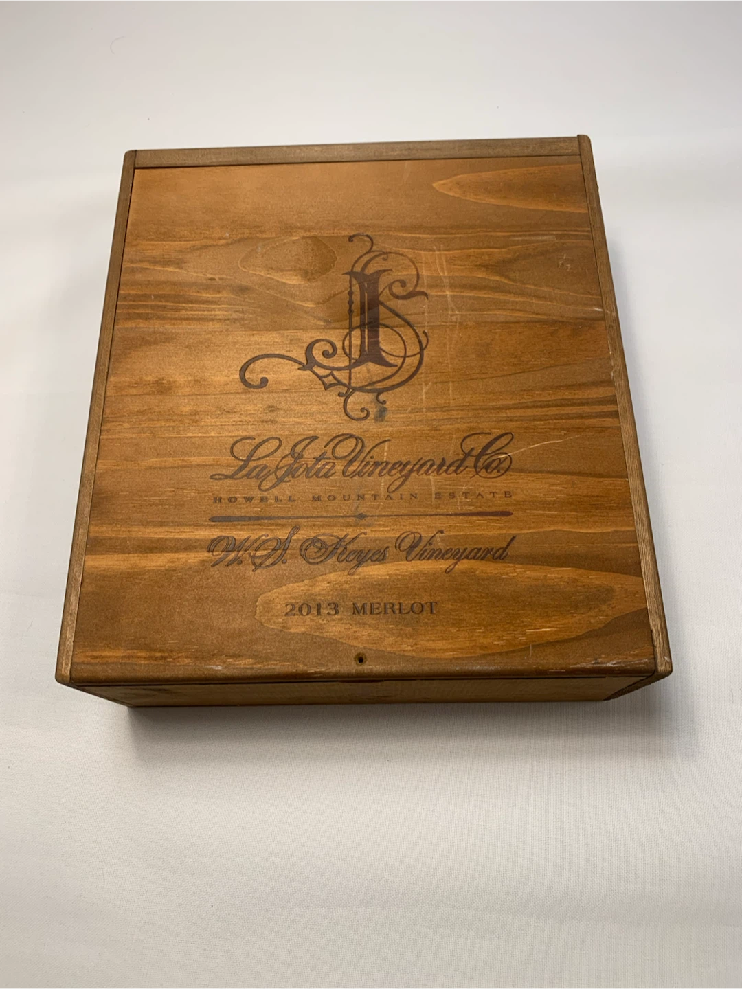 Rare Collectibles Storage Wood Crate Box Case LA JOTA 2013