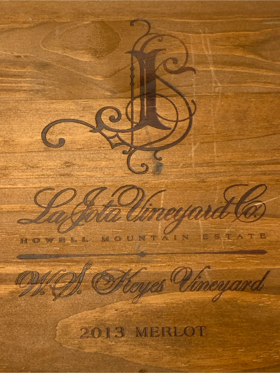 Rare Collectibles Storage Wood Crate Box Case LA JOTA 2013 - photo 2