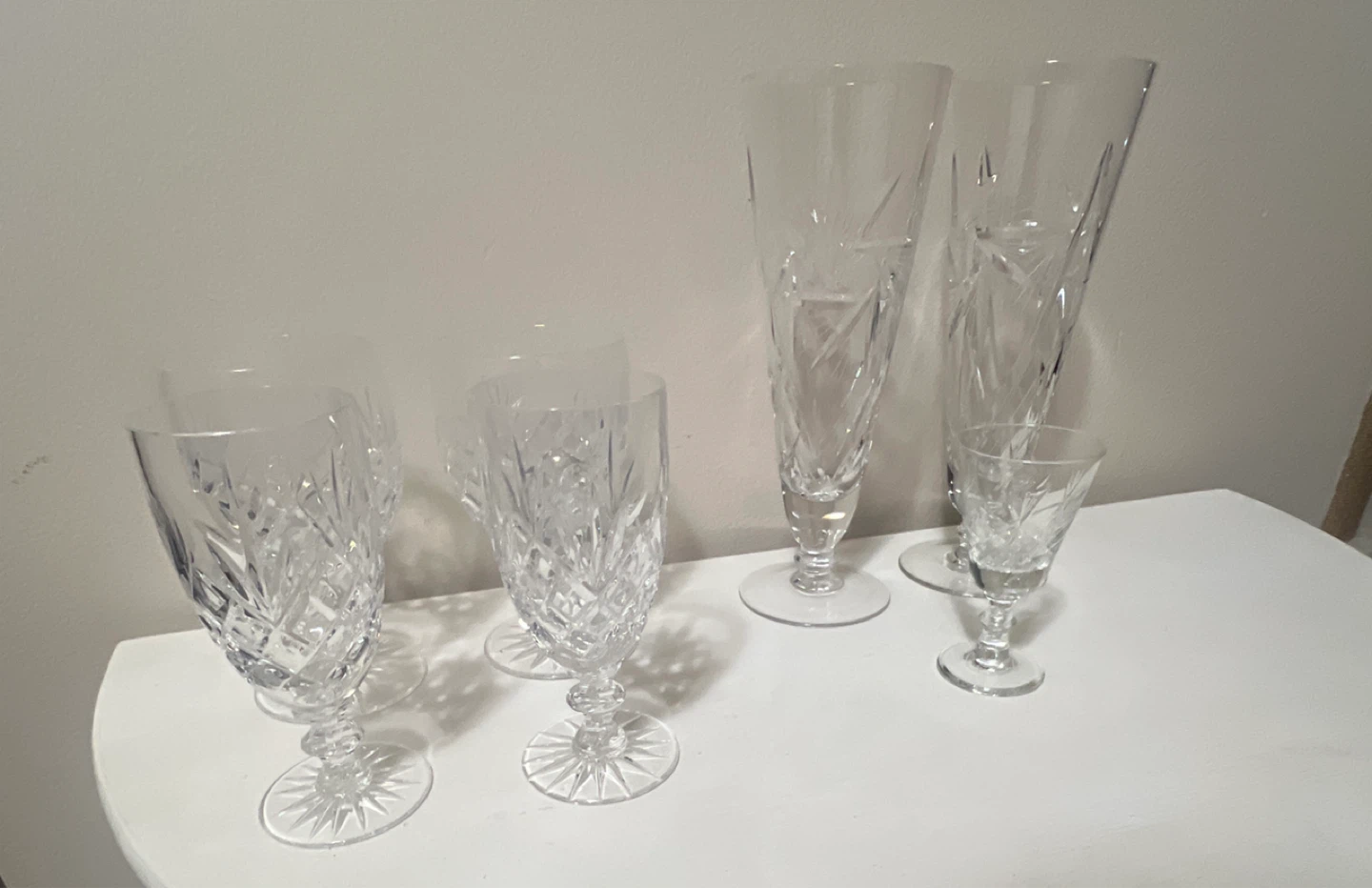 7pc Crystal Glassware Lot - photo 2