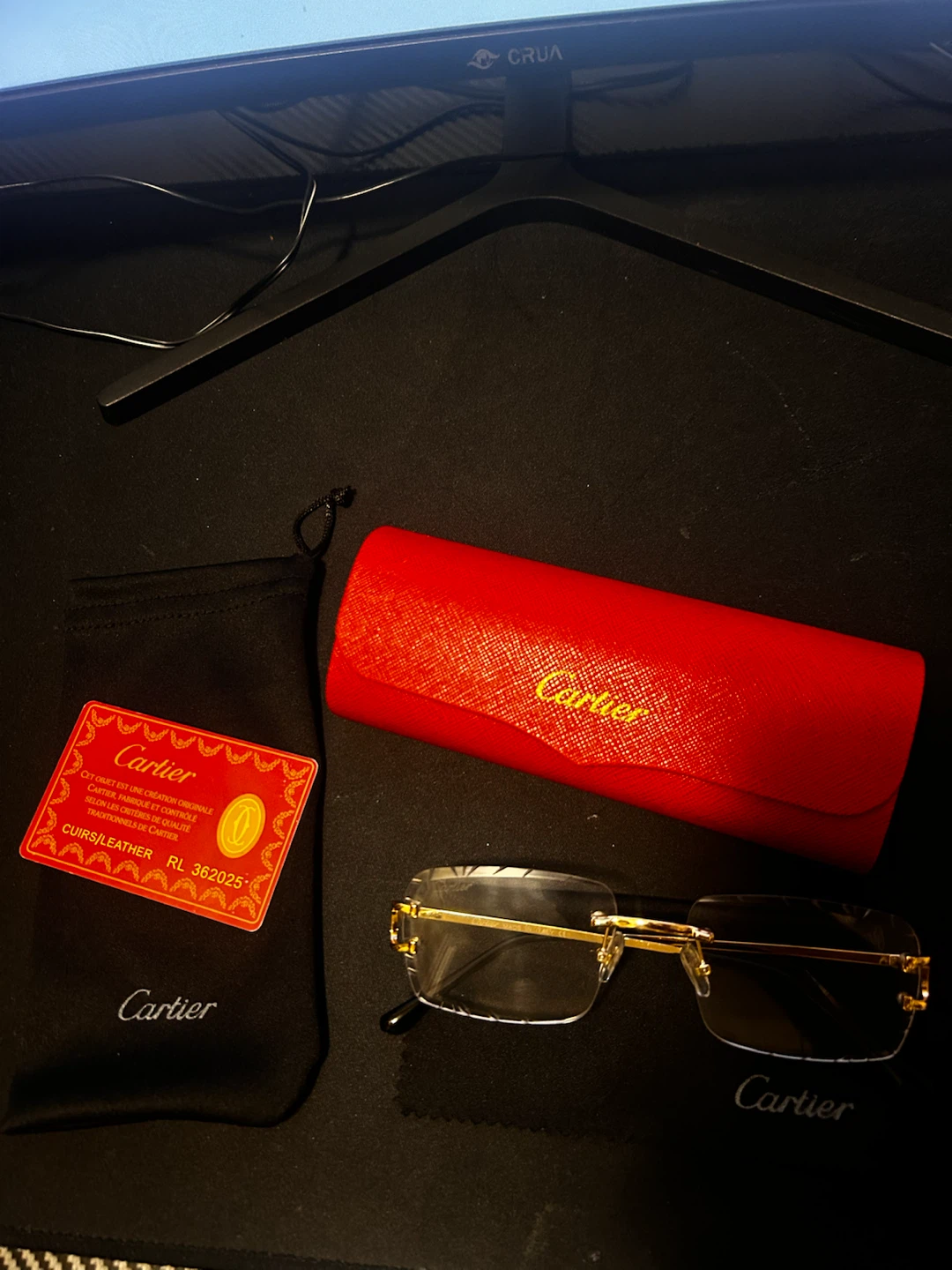 Cartier Rimless glasses with Case