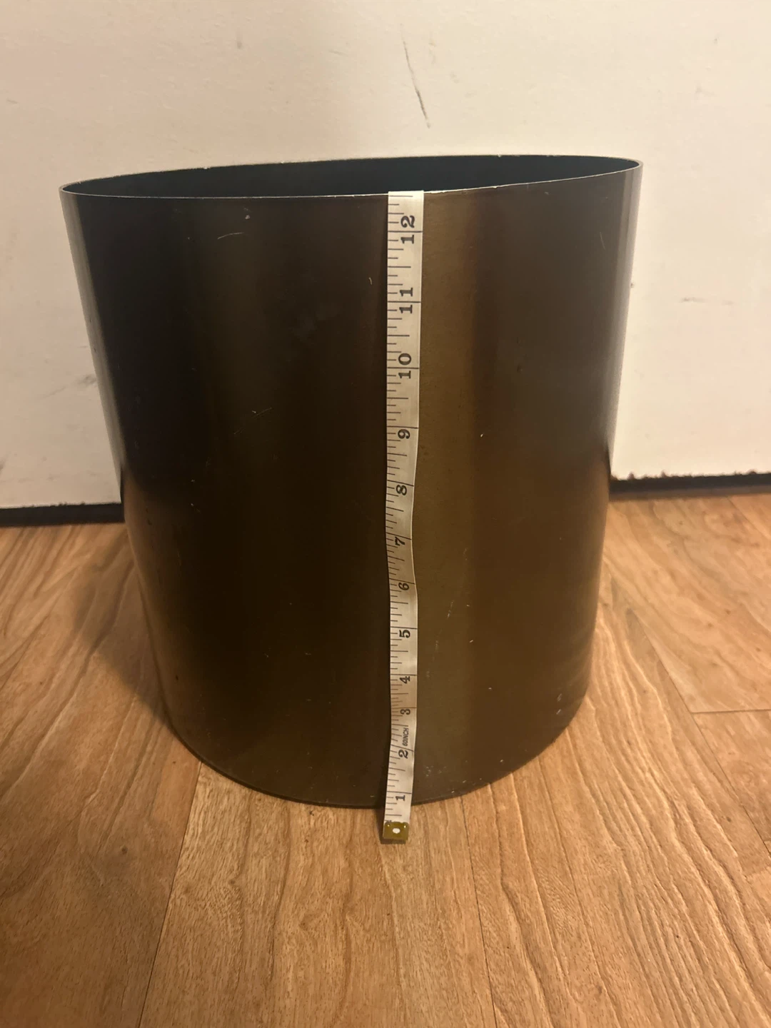 Bronze Metal Waste Bin