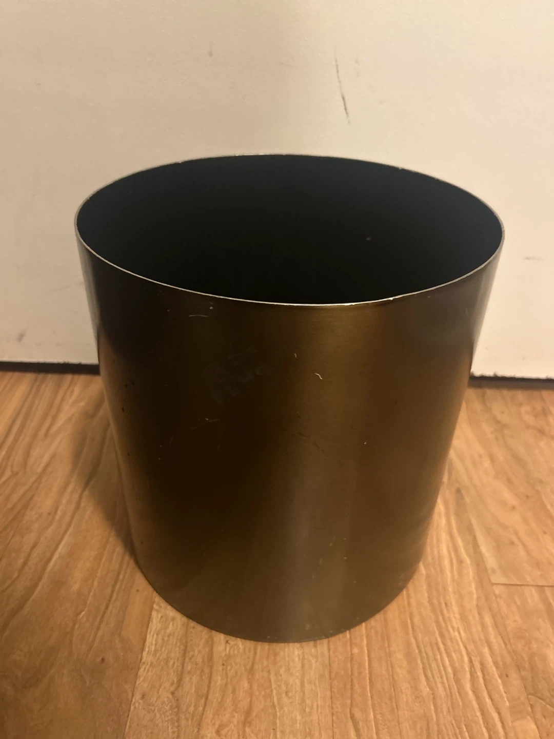 Bronze Metal Waste Bin - photo 3