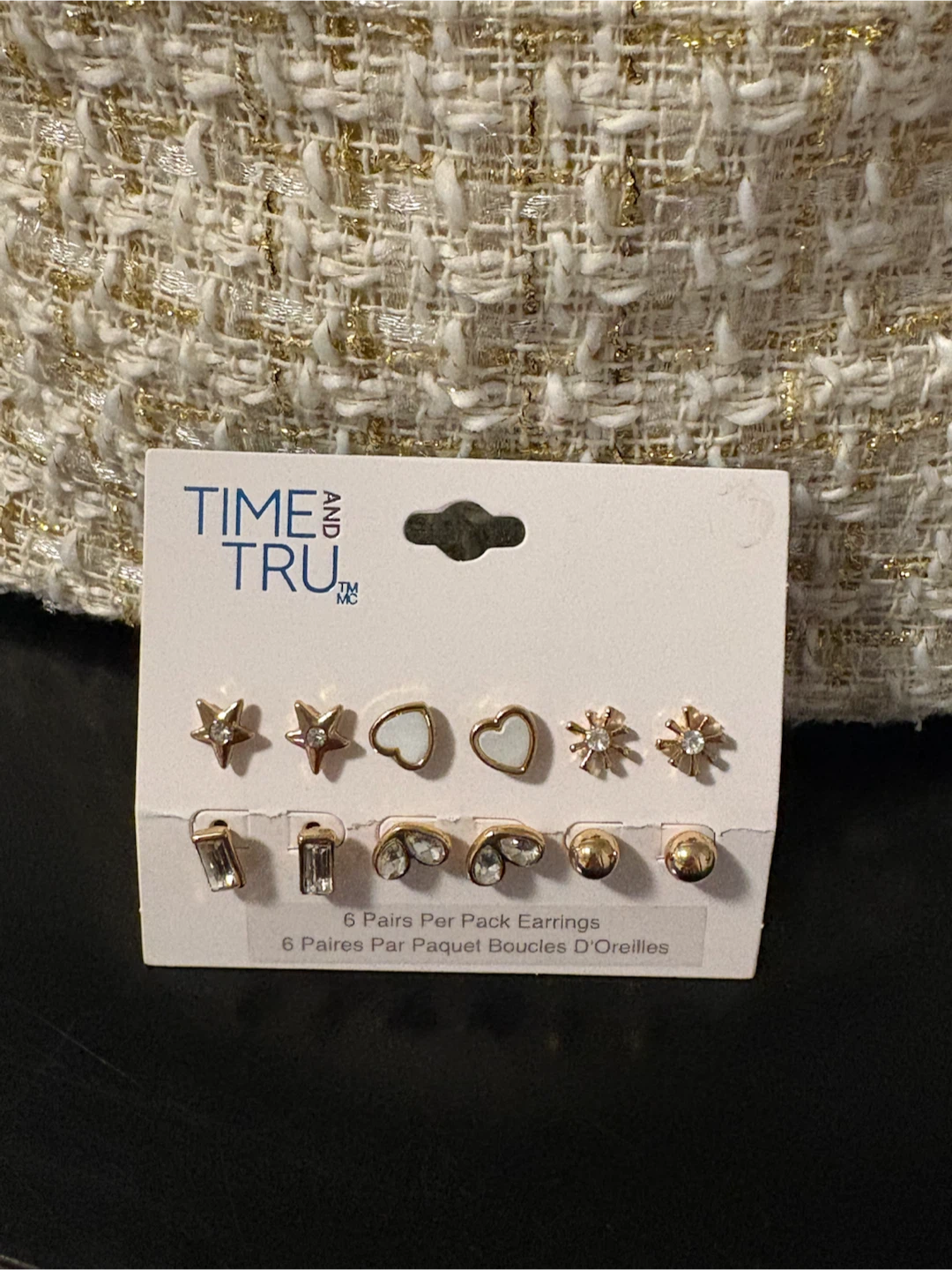 Time and Tru 6 Pairs Earrings Set