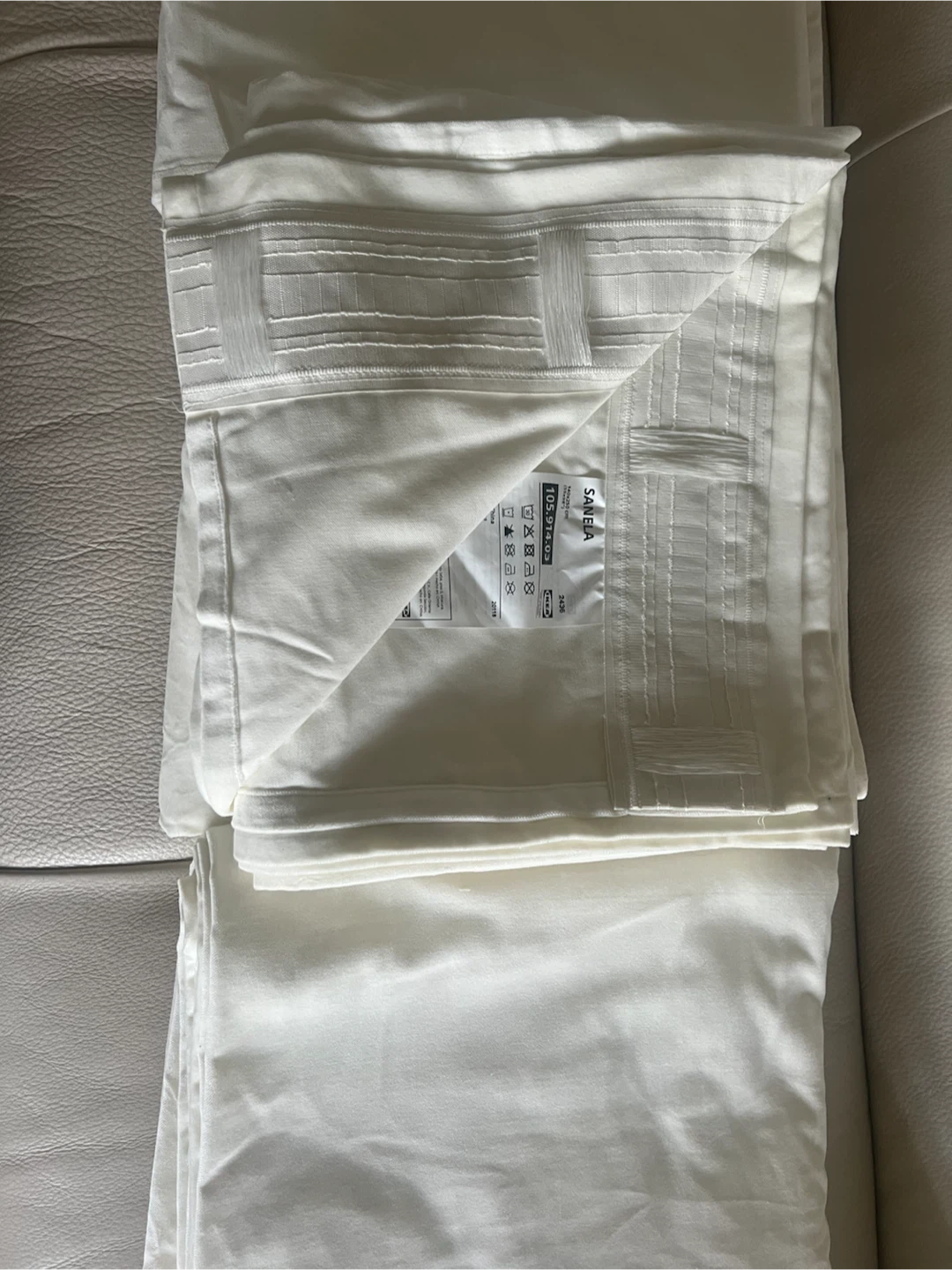 IKEA Sanela Curtains 4 panels 8’ X 28”