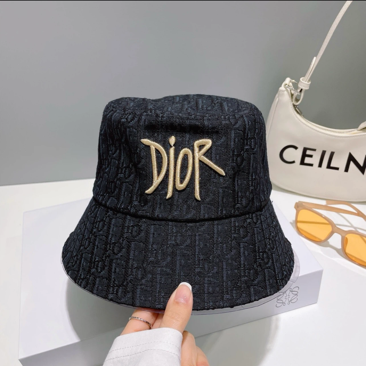 DIOR Bucket Hat - Black Monogram - photo 2