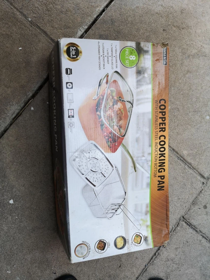 Simple & Co. Copper Cooking Pan 8-Piece Set