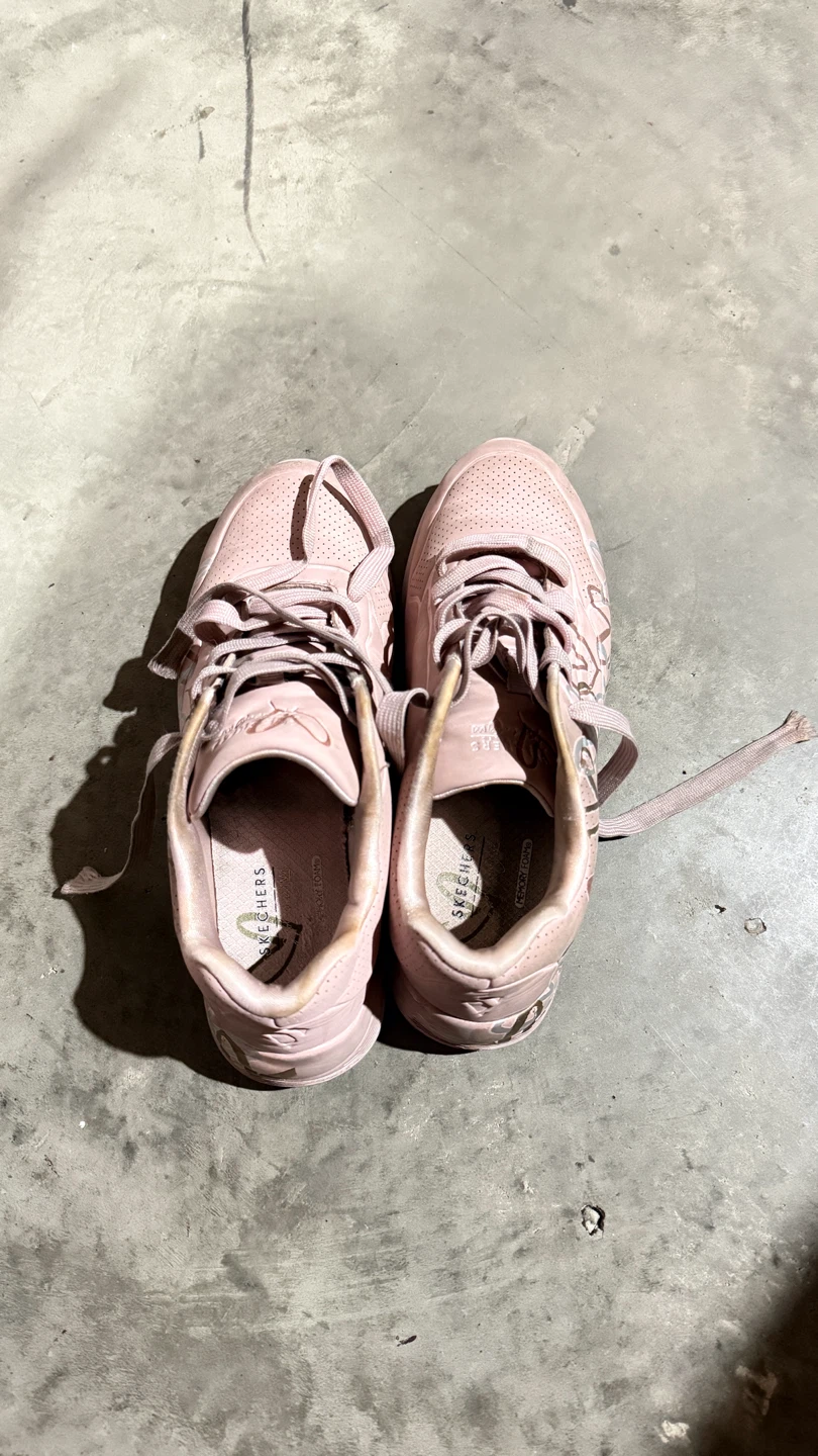 Skechers Pink Perforated Sneakers - Size 4 US / 36 EU