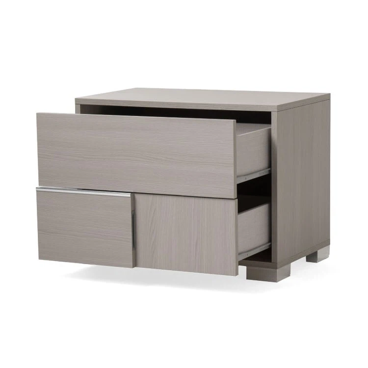 Gray Wood Grain Nightstand - photo 3