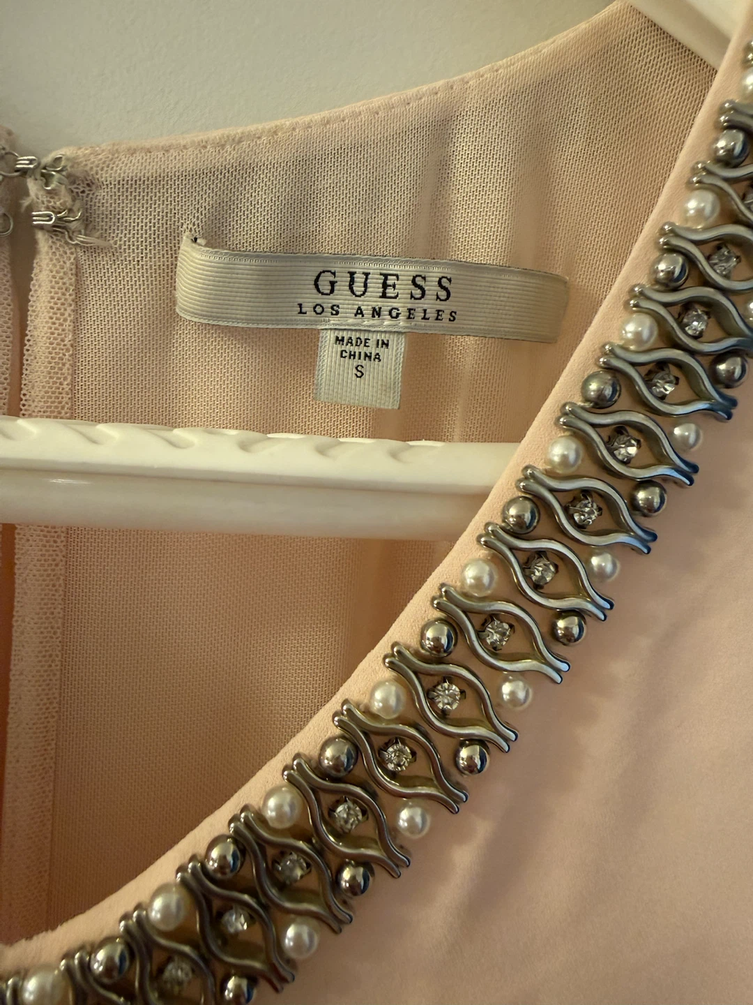 GUESS Los Angeles Pink & Black Embellished Dress Size S - photo 2