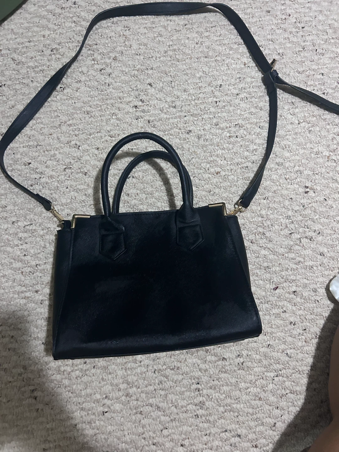 Black Handbag with Shoulder Strap