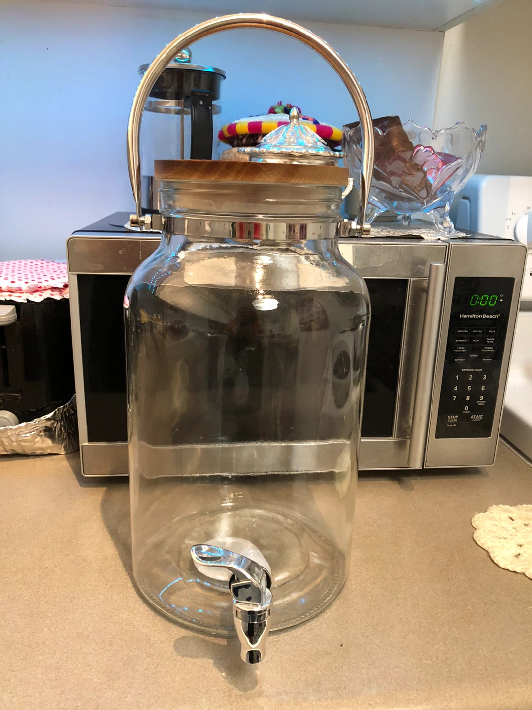Glass Beverage Dispenser with Spigot - photo 2