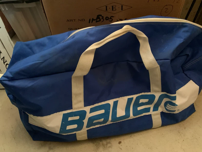 Bauer Blue Duffel Bag with Accessories