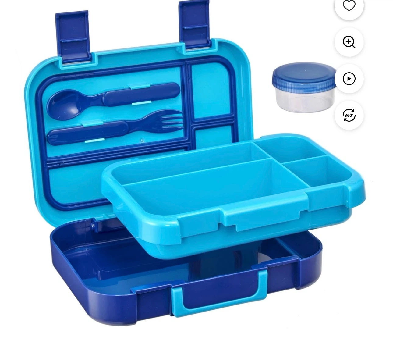 Mainstays Kids Bento Box Set with Cutlery - photo 5