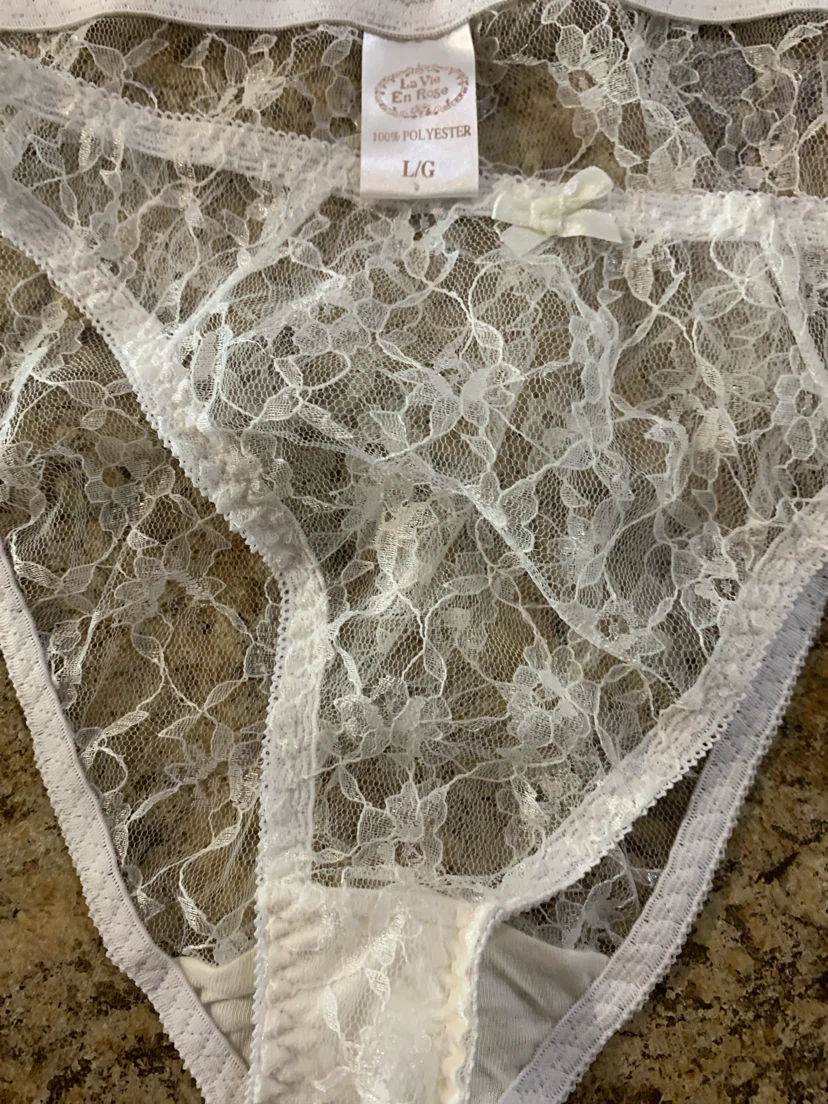 La Vie En Rose White Lace Panty L/G