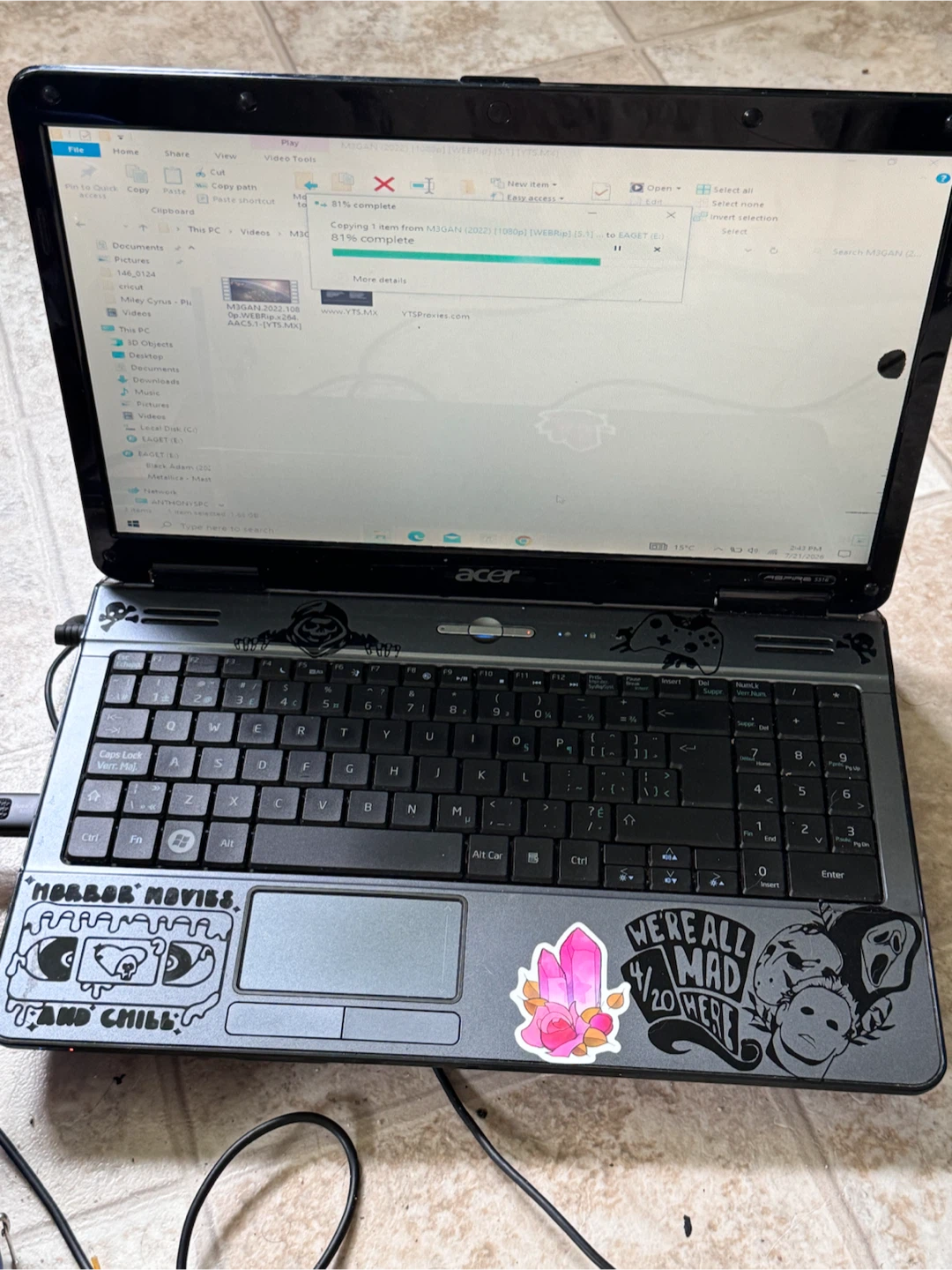 Acer Laptop with AMD Athlon(tm) X2 Dual-Core Processor TK-42