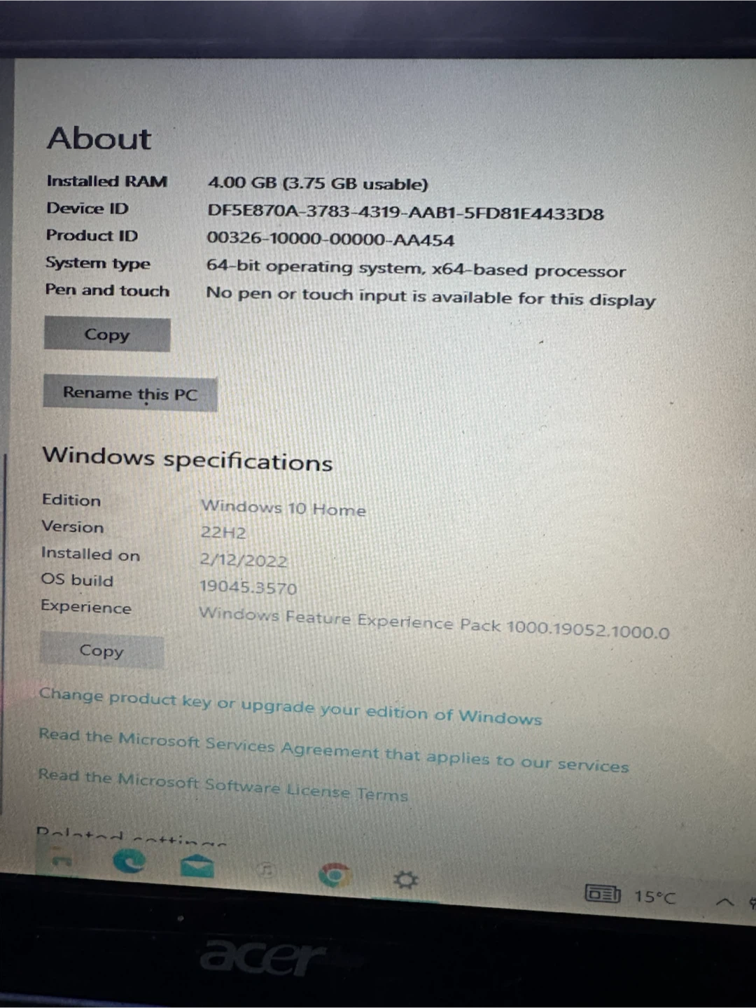 Acer Laptop with AMD Athlon(tm) X2 Dual-Core Processor TK-42 - photo 3