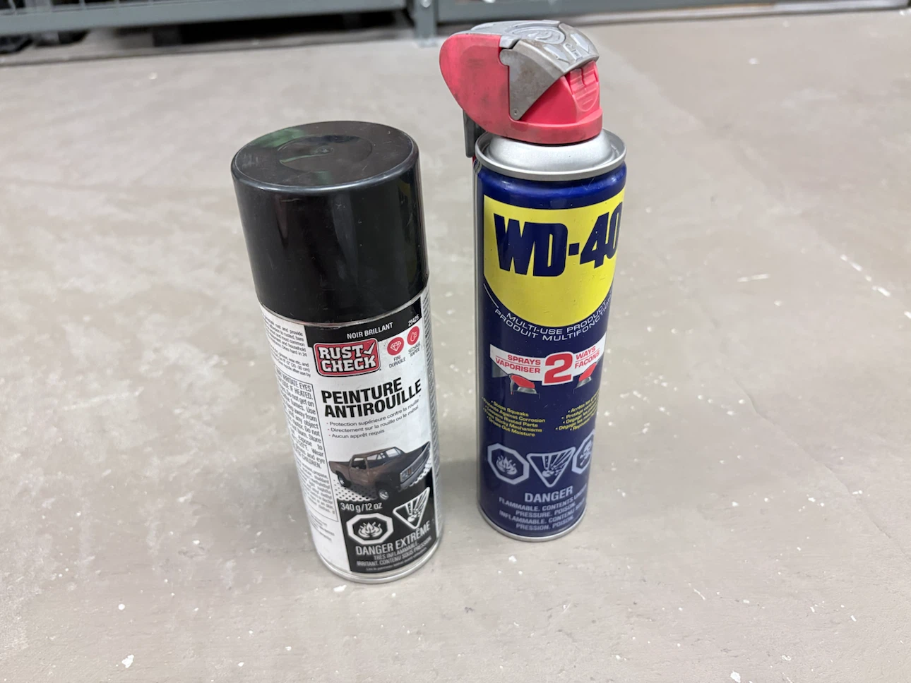 WD-40 Multi-Use Product & Rust Check Black Gloss Paint