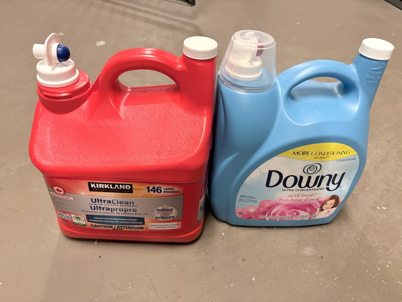 Kirkland UltraClean Detergent & Downy Fabric Softener Bundle