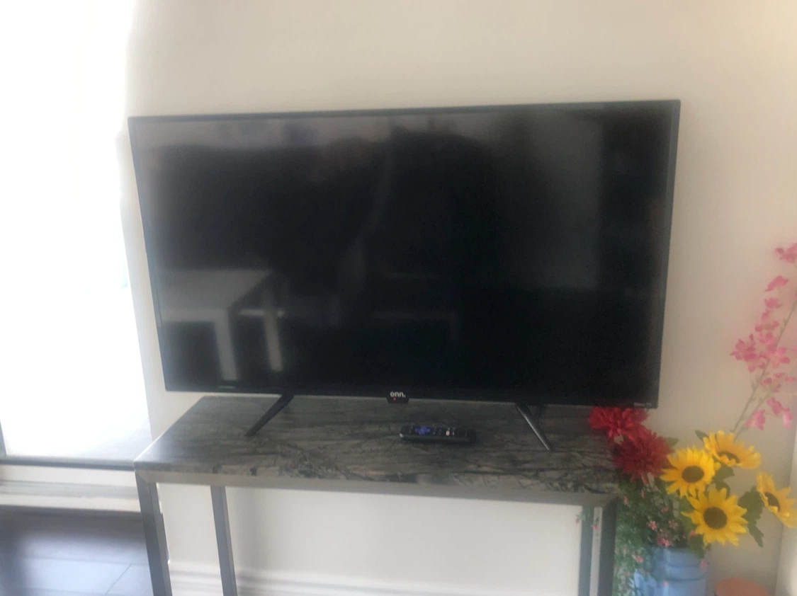 43 inches onn. Roku smart Television with remote