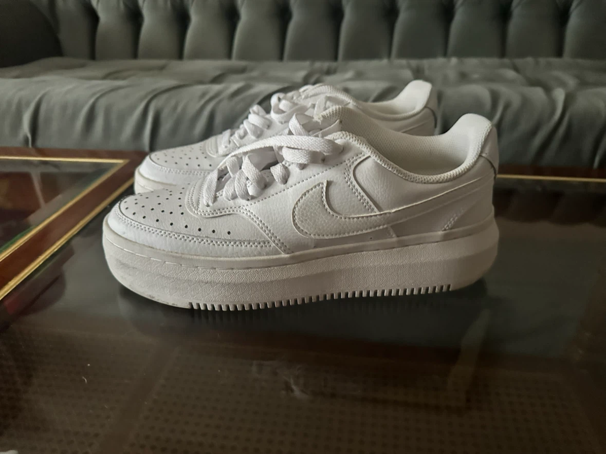 Nike Air Force 1 Sage Low White Platform Sneakers