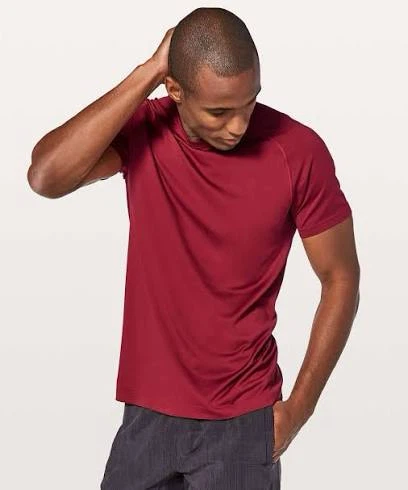Lululemon Metal Vent Tech SS Shirt – Men's Small – Prep Red - photo 2