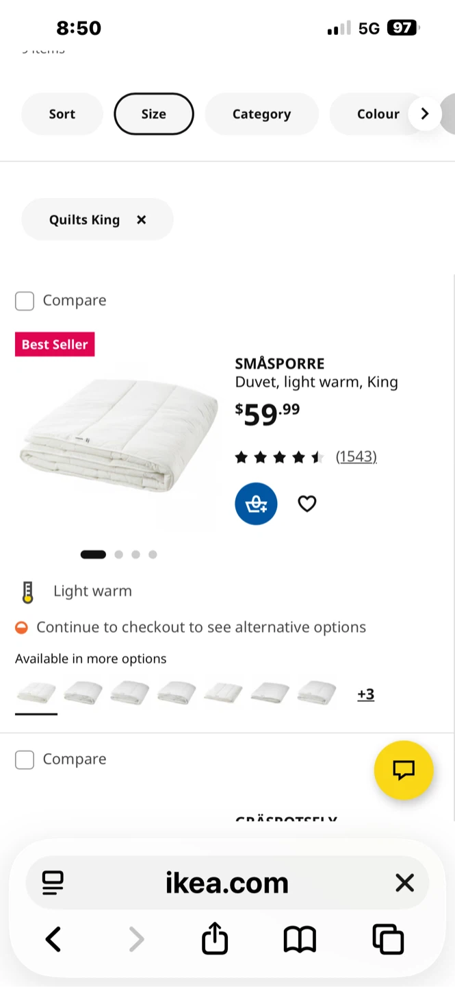 IKEA STJÄRNSTARR Duvet - King Size - photo 4