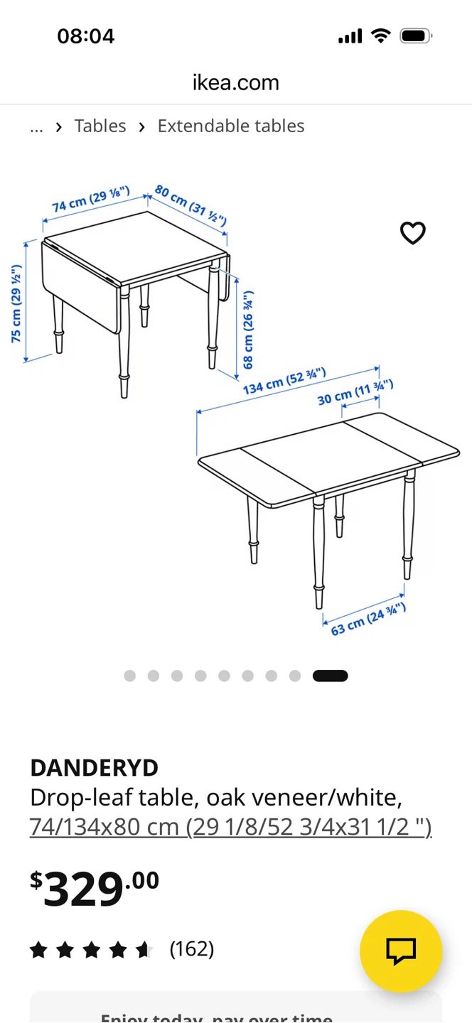 Ikea drop-leaf table with 4 chairs - DANDERYD & VOXLÖV - photo 2