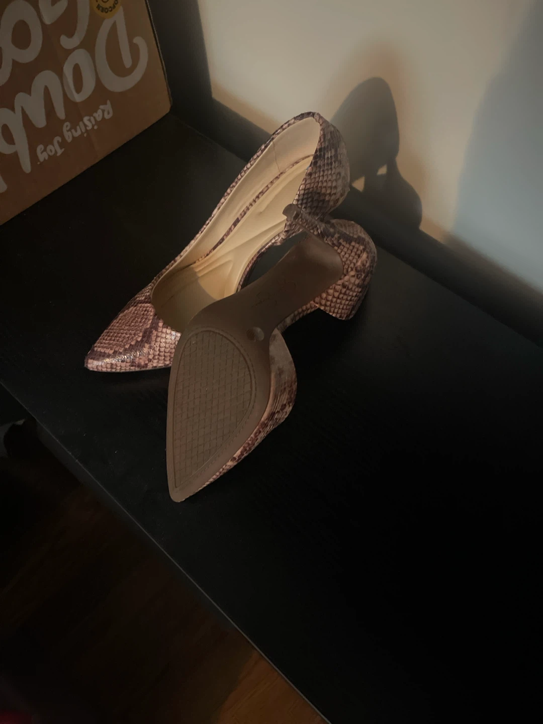 Women's Snakeskin Print Heels