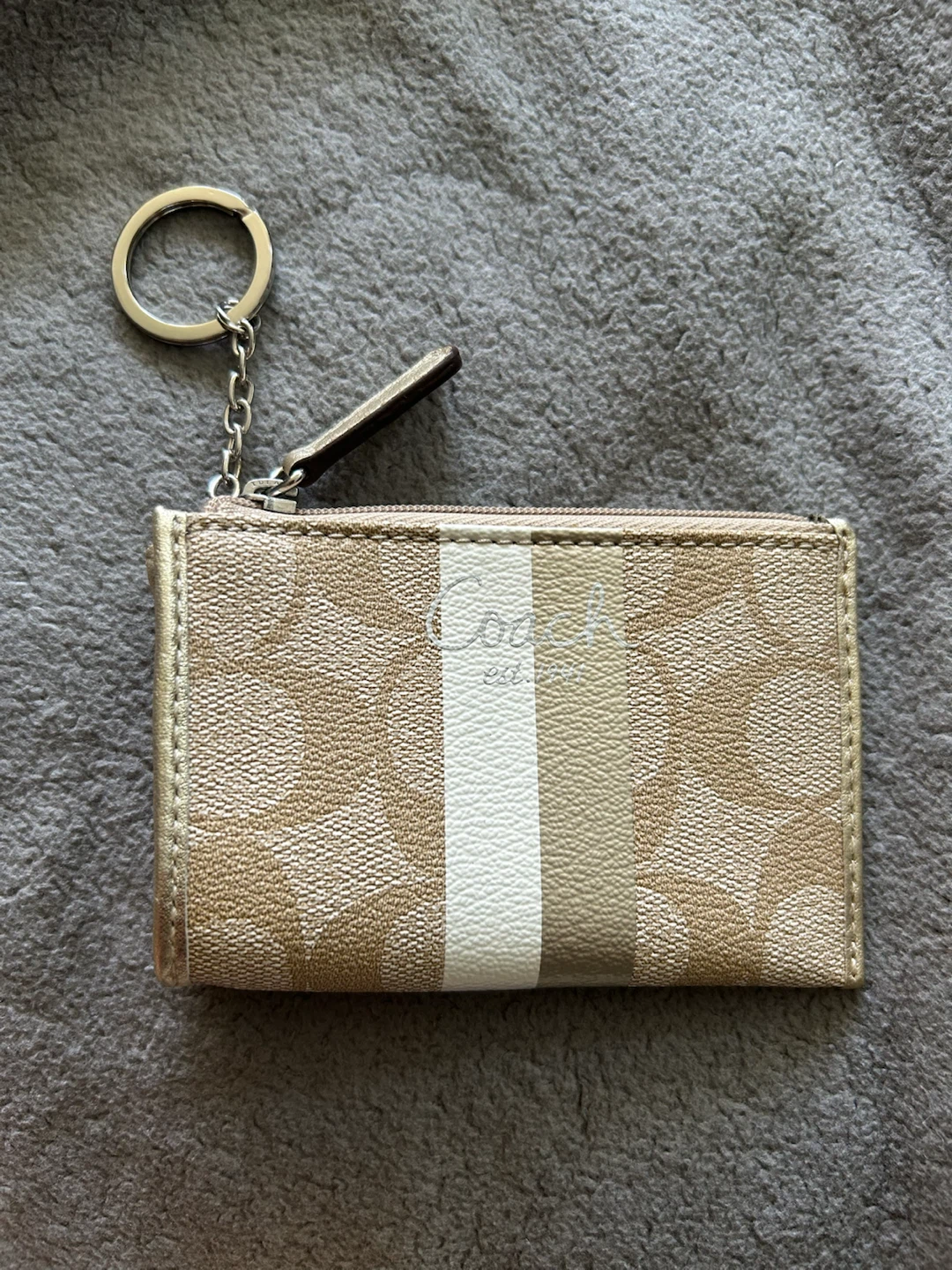 Coach Coin Pouch with Keychain