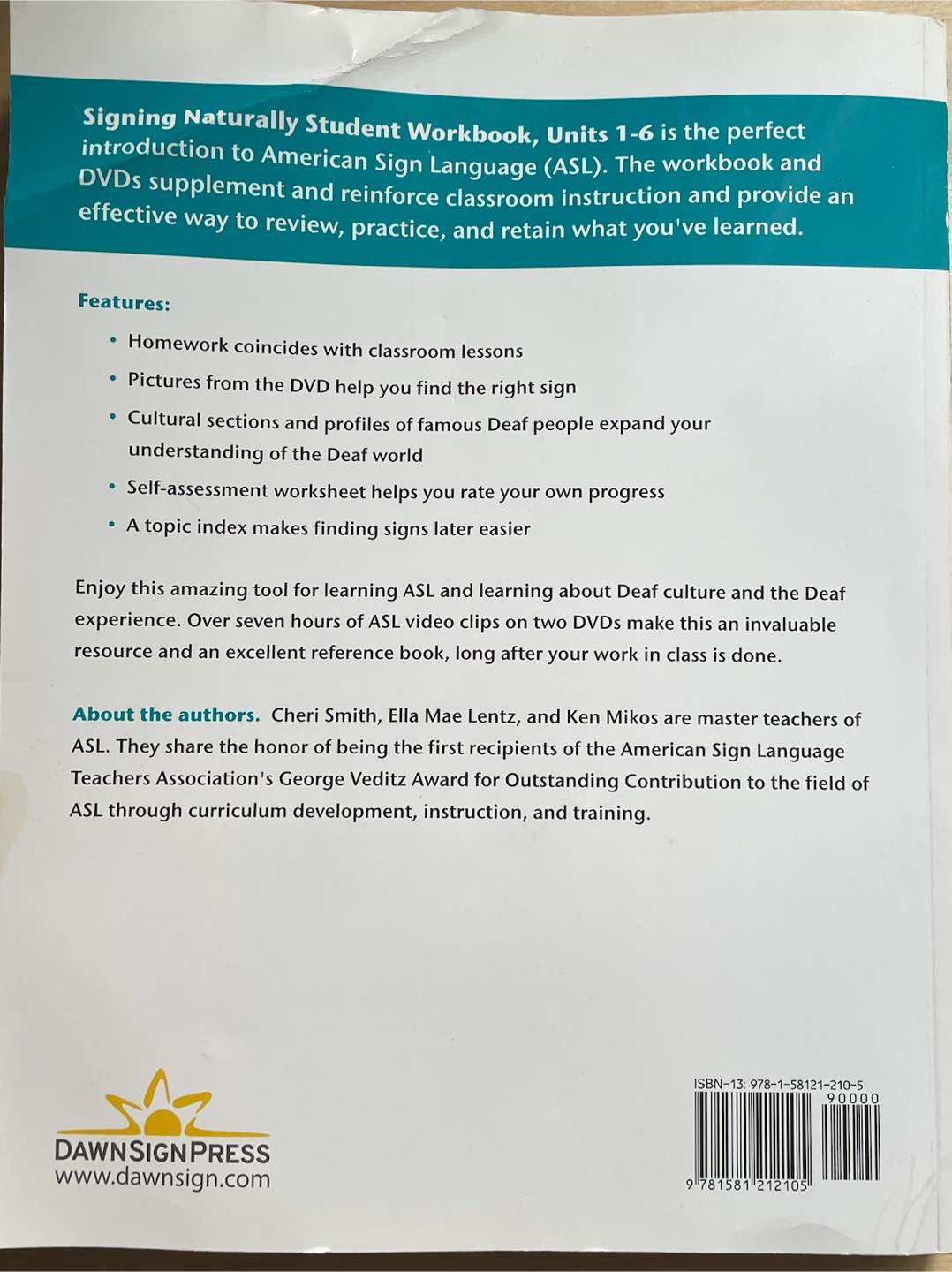Signing Naturally Student Workbook, Units 1-6 - photo 2