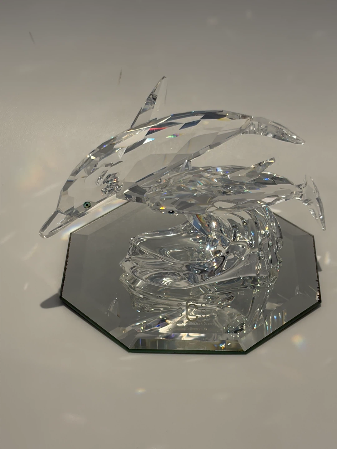 Swarovski Crystal Dolphins Figurine