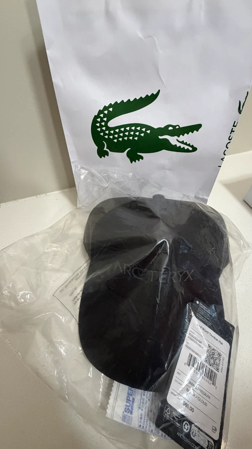 Arc'teryx Bird Word Trucker Hat - Small/Medium - Black/Cloud