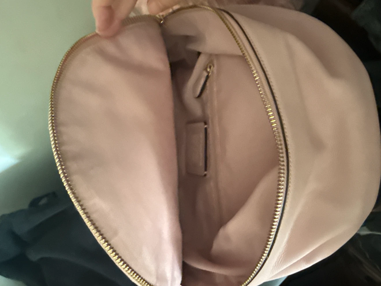 Coach Monogram Canvas Backpack with Pink Trim - photo 3