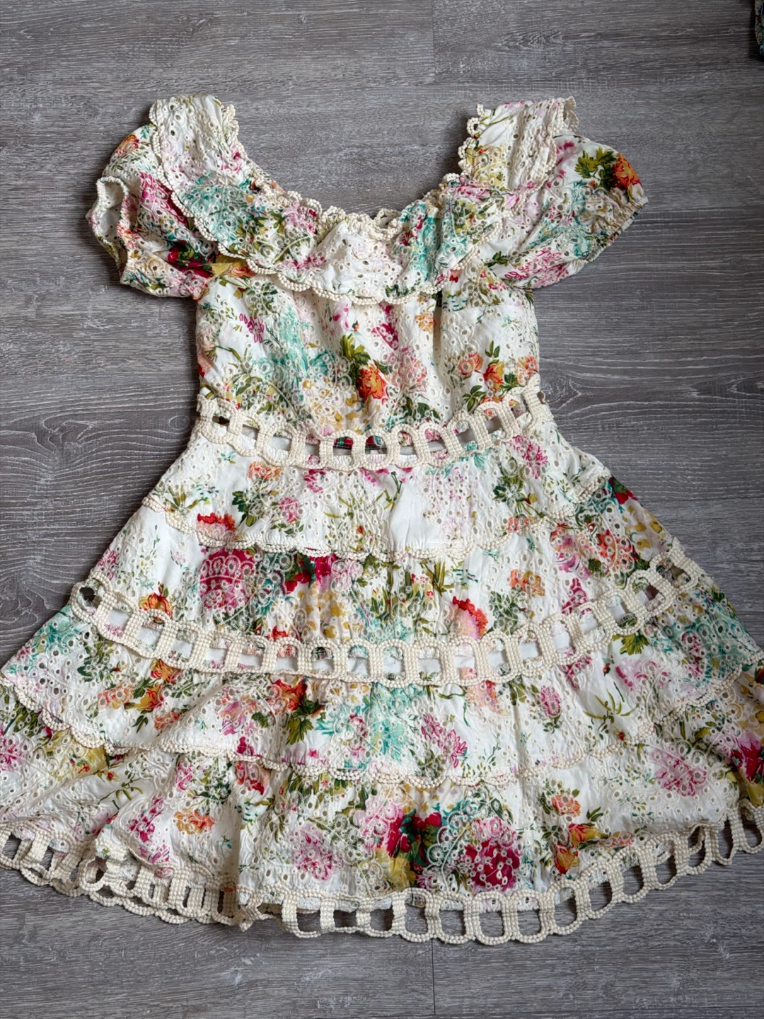 Floral Off-the-Shoulder Mini Dress