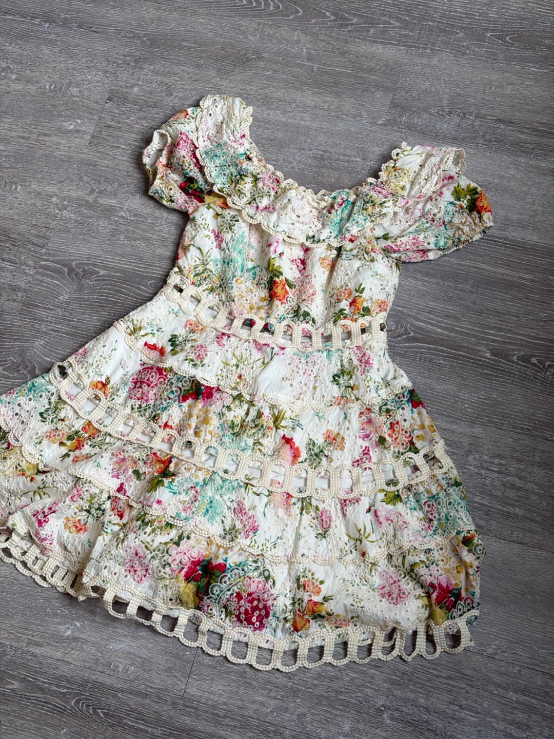 Floral Off-the-Shoulder Mini Dress - photo 4
