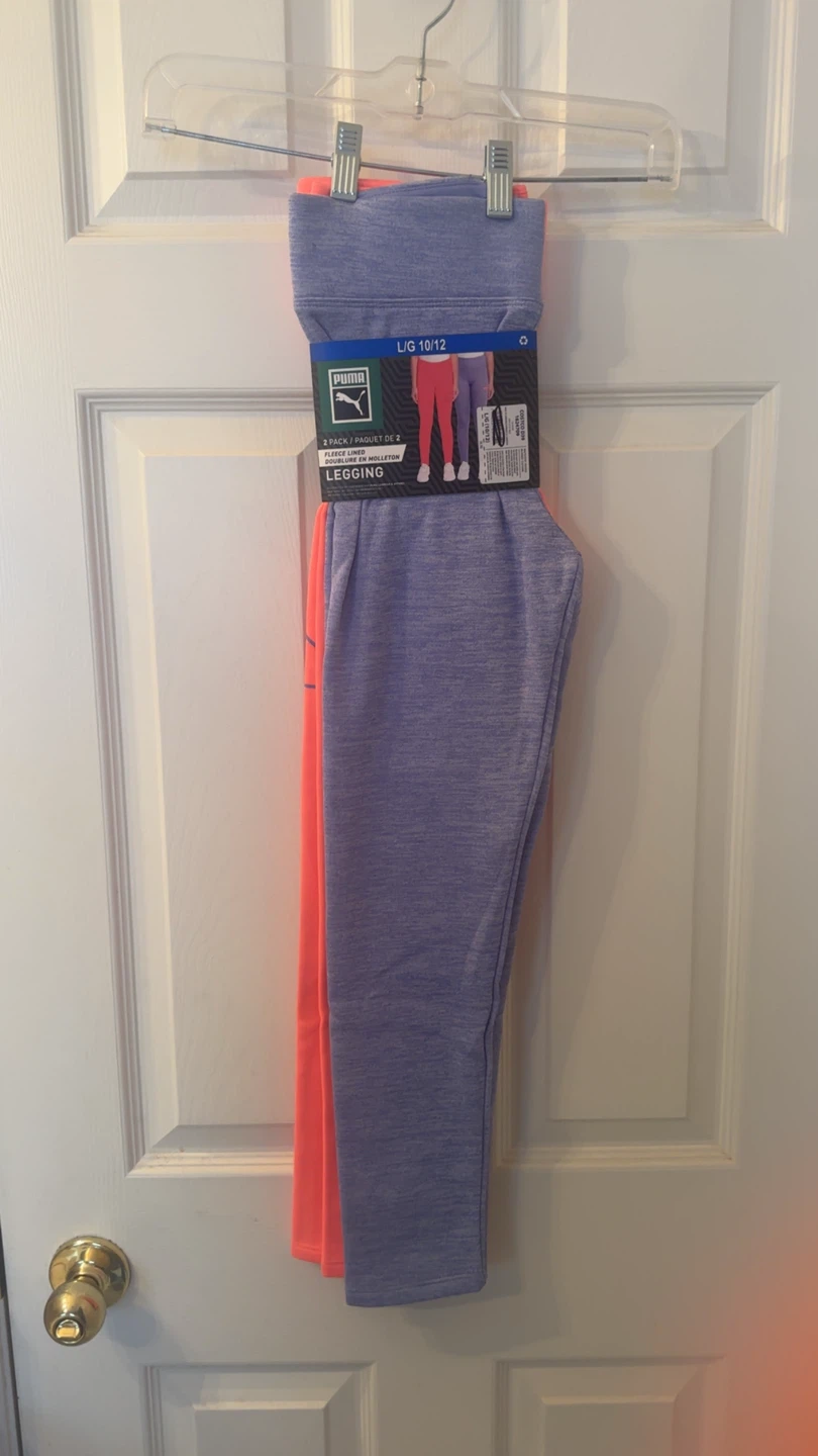 Puma Girls' 2 Pack fleece lined Leggings - photo 2
