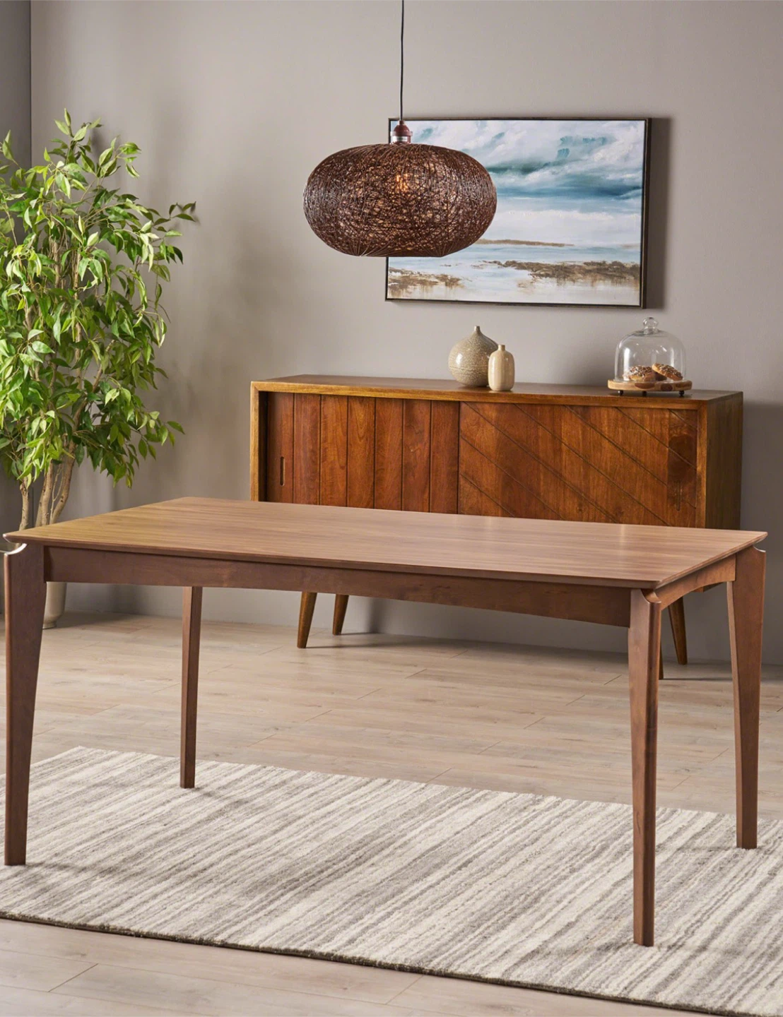 Walnut Dining Table 49.1’’