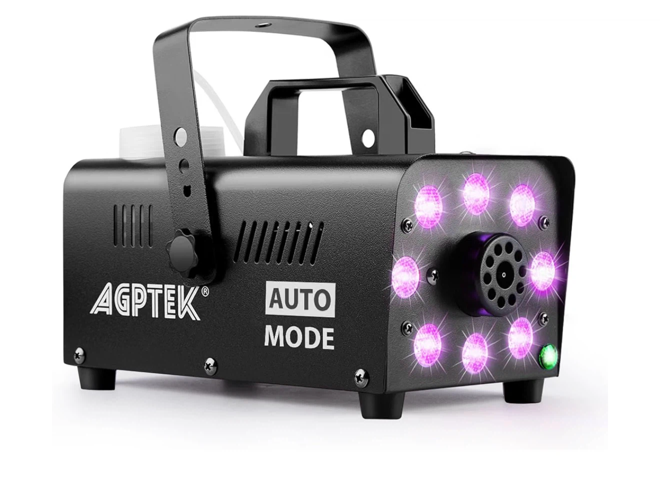 AGPTEK Fog Machine with 12 Colors Light & 4 Modes