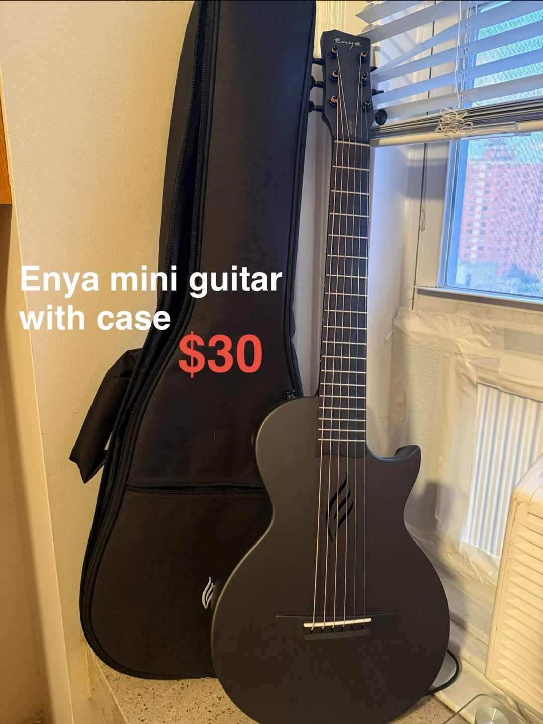 Enya Mini Guitar with Case
