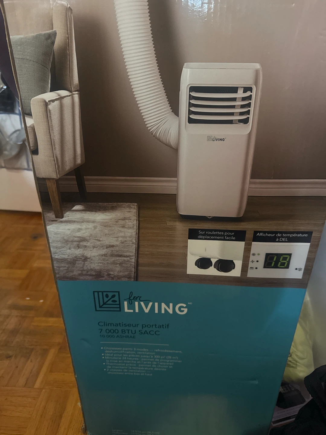 Portable air conditioner. for living 7000 BTU SACC