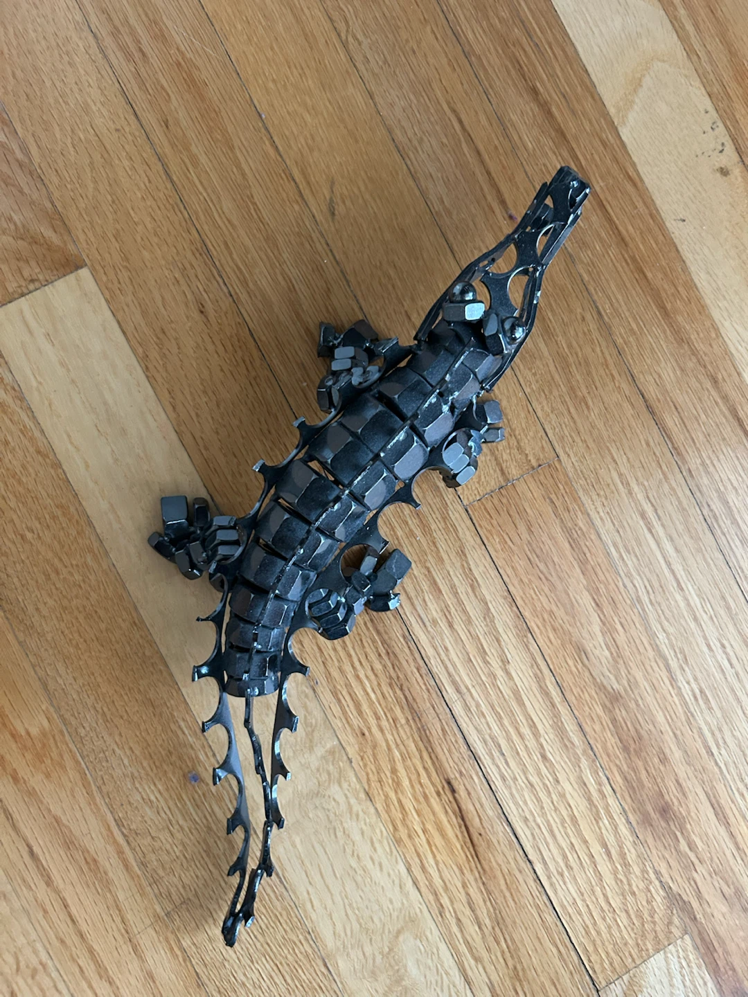 Metal Alligator Sculpture - photo 2