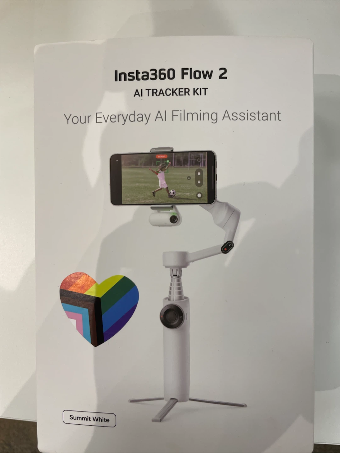 Insta360 Flow 2 AI Tracker Kit - Summit White