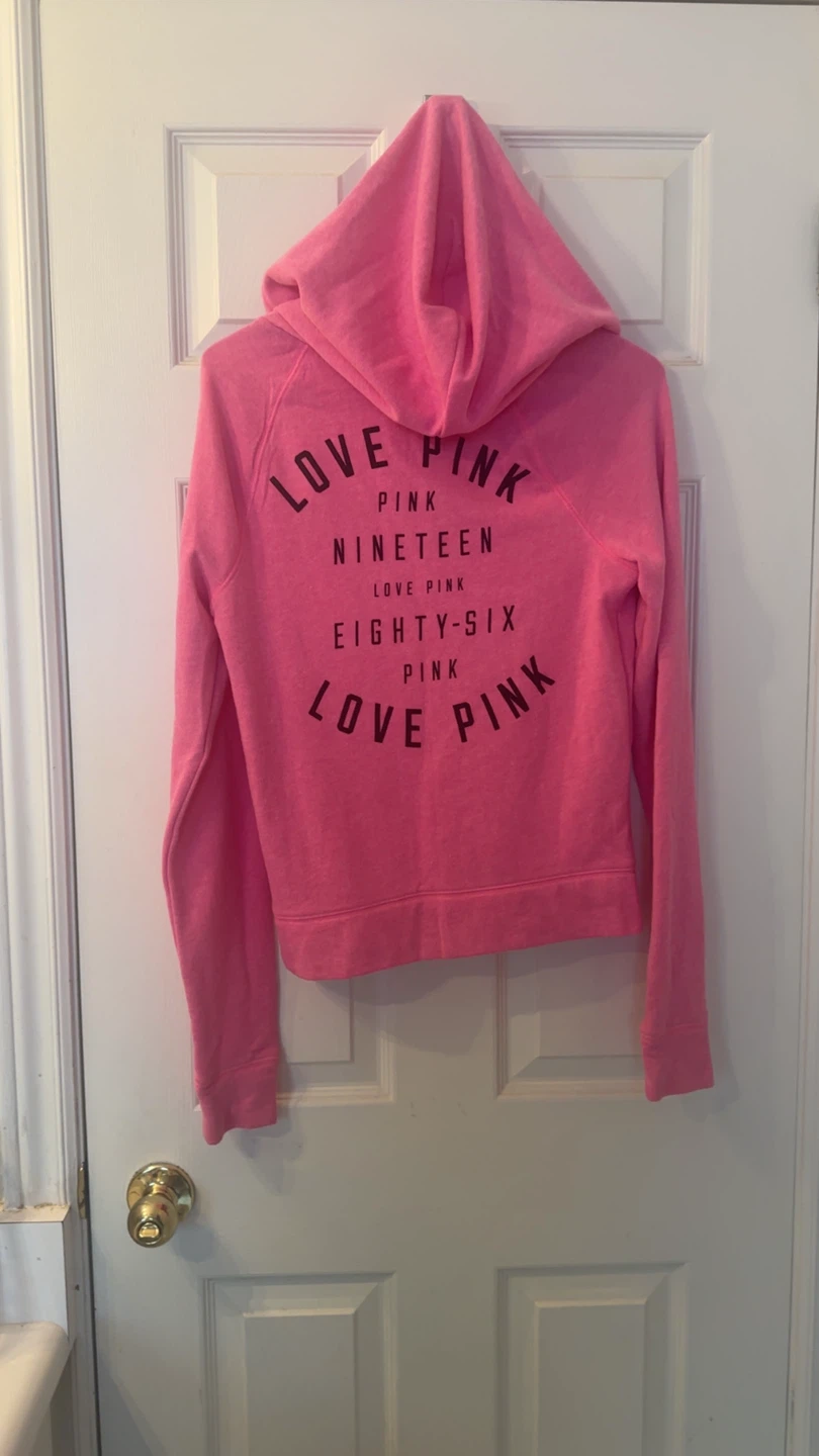 Pink Victoria's Secret Zip-Up Hoodie - photo 2