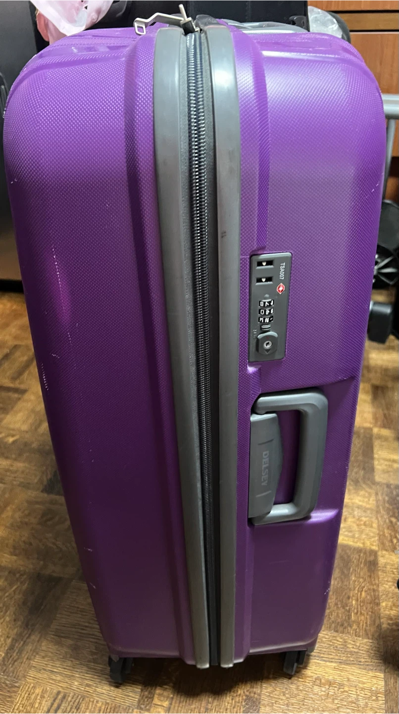 Purple Delsey Hardside Spinner Suitcase - photo 2