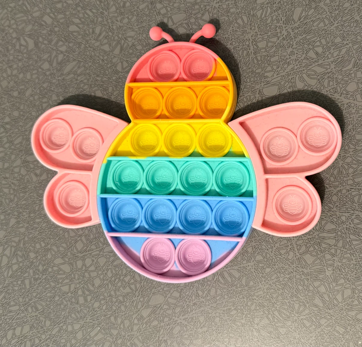 Rainbow Bee Pop-It Fidget Toy - photo 2
