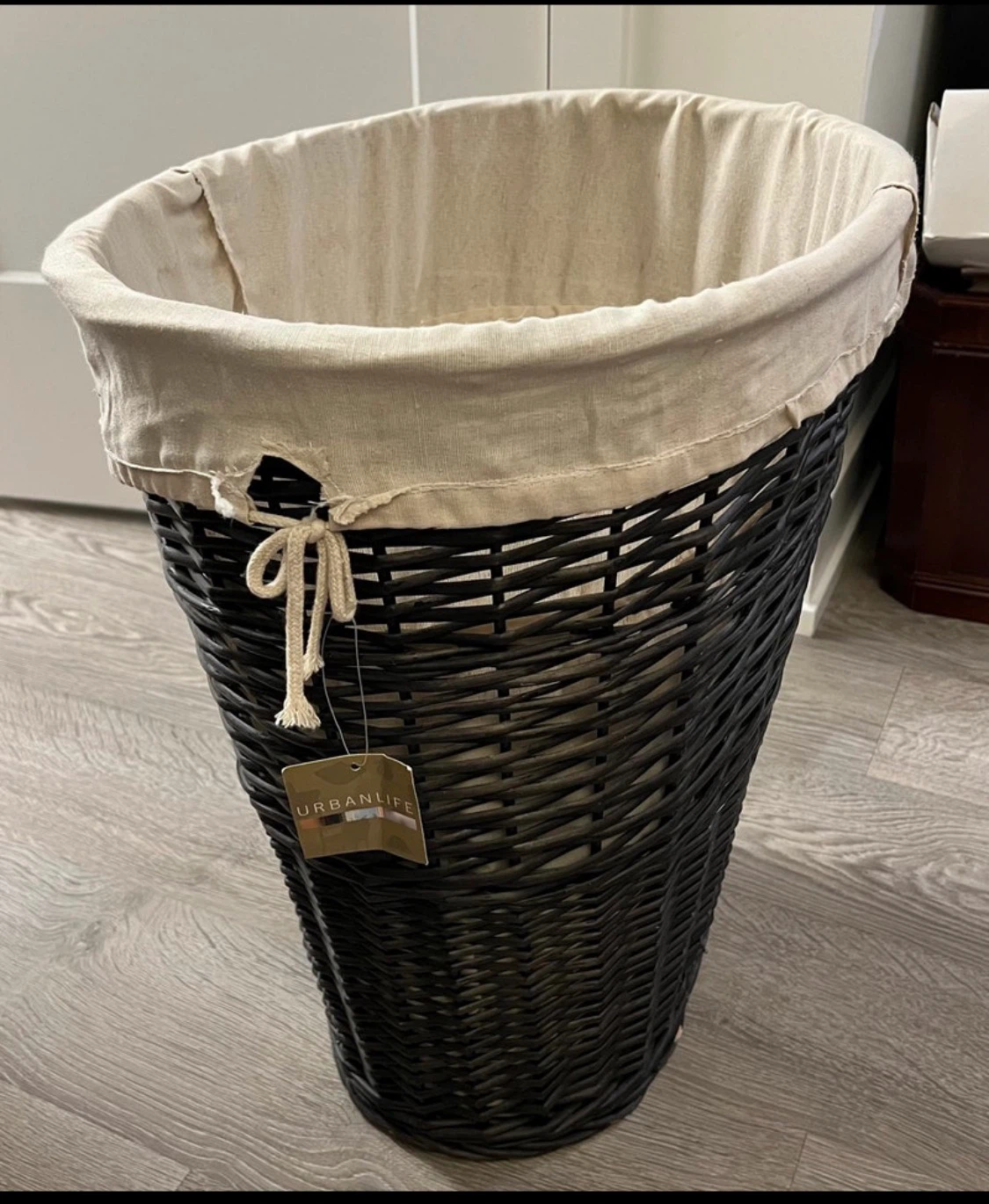 UrbanLife Wicker Laundry Hamper - photo 2