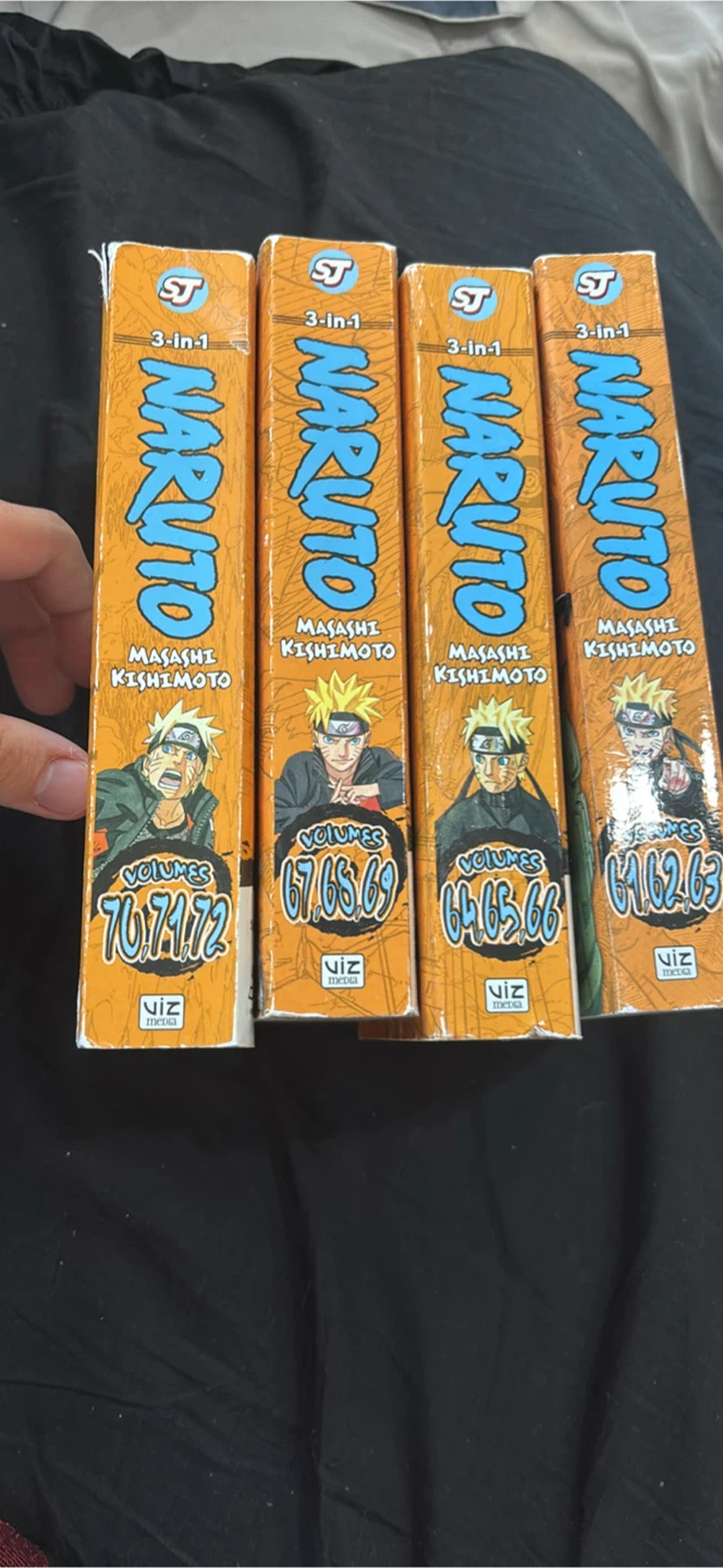 Naruto 3-in-1 Manga Volumes