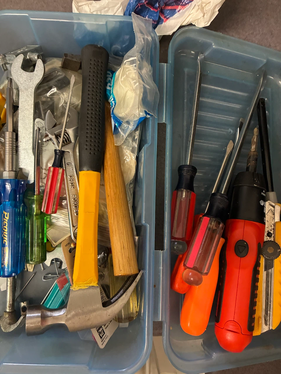 Assorted Hand Tools and Toolbox