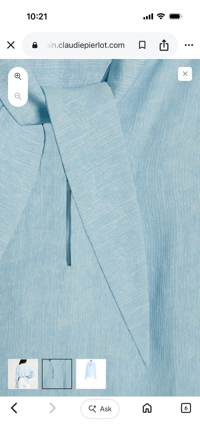 Claudie Pierlot Light Blue Blouse - photo 3